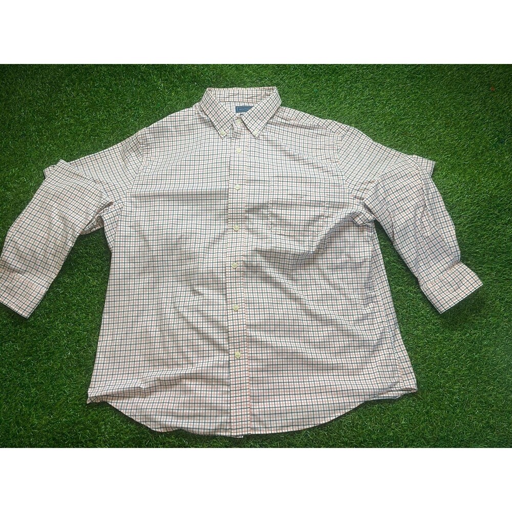 Biltmore Performance Extra Large Men’s Button-Down Plaid Long Sleeve Soft Nice
